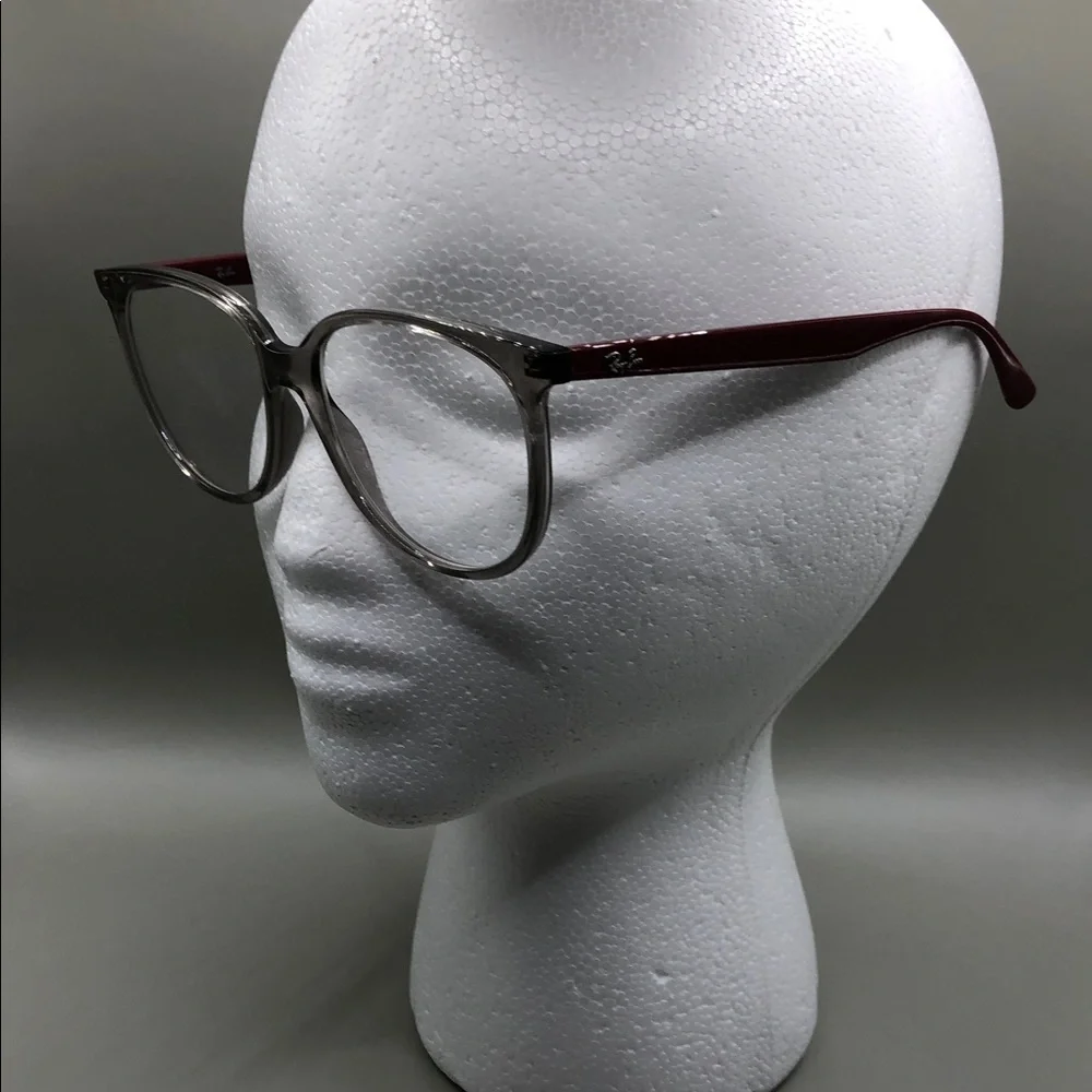 Ray Ban RB4378V 8083 Transparent Grey FRAMES Burgundy Temples UNISEX 54-16-145